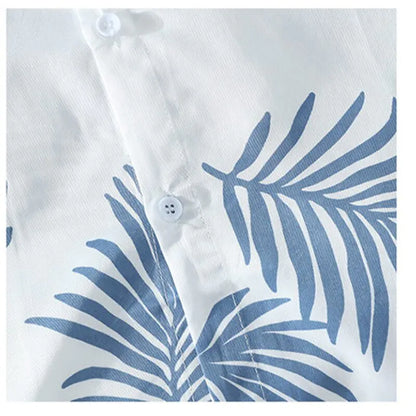 Hawaiian Casual Beach Shirt for Men in Polyester