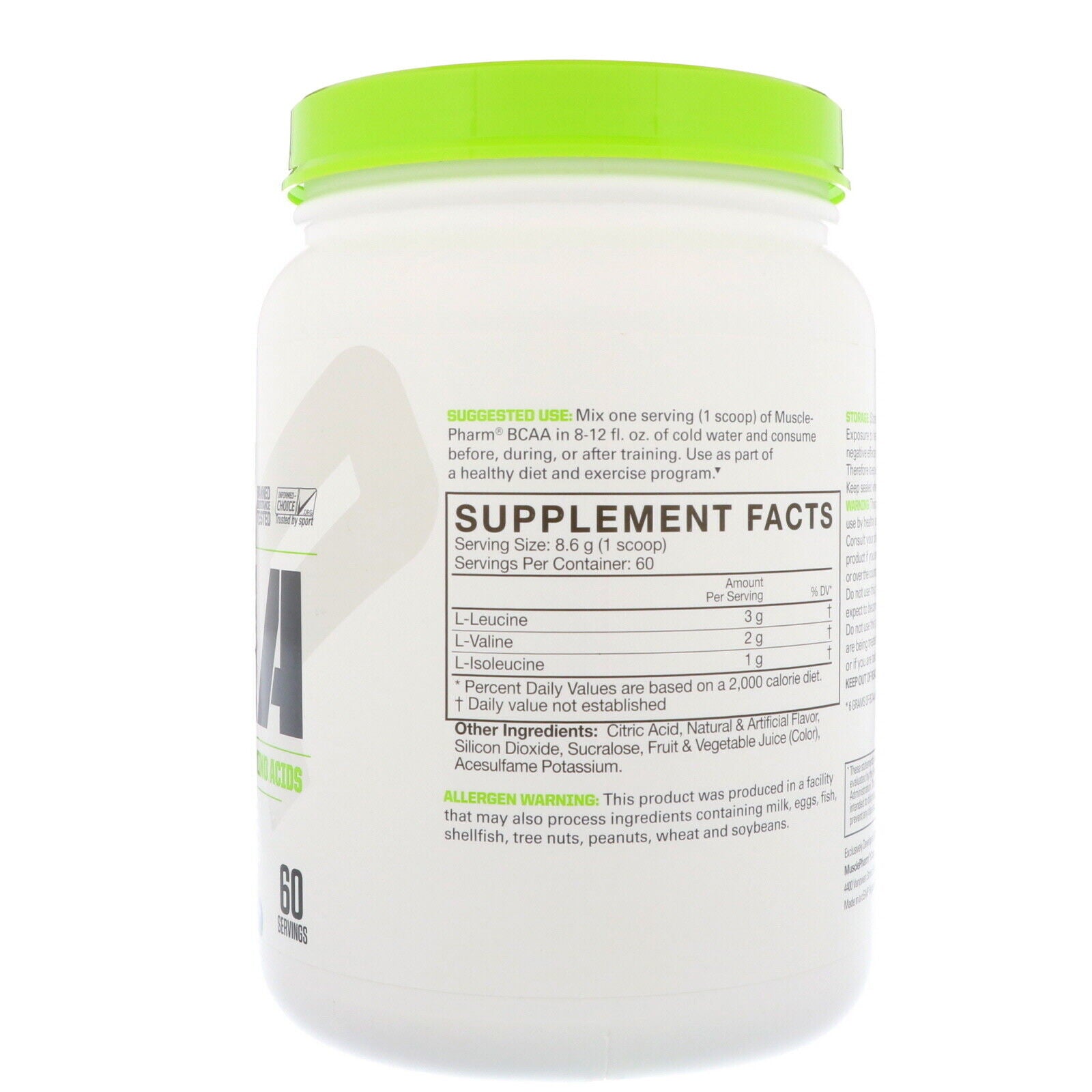 Musclepharm Essentials, BCAA Powder, Sports Nutrition Supplements