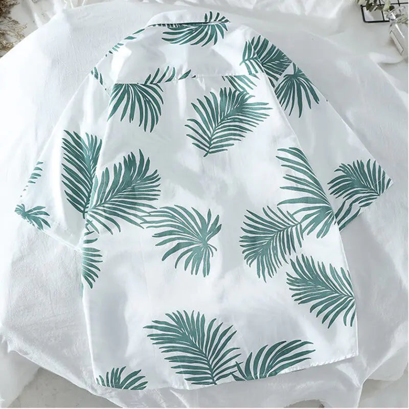 Hawaiian Casual Beach Shirt for Men in Polyester