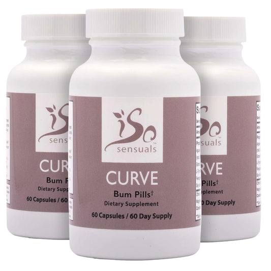 IsoSensuals Curve Butt Enhancement Pills (3 Bottles)