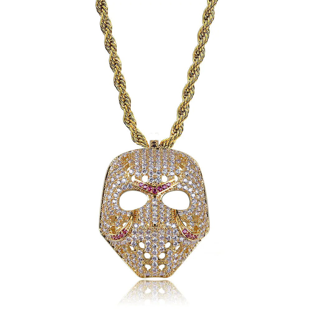 Mask Necklace, Hip-Hop Necklace, Masquerade Necklace