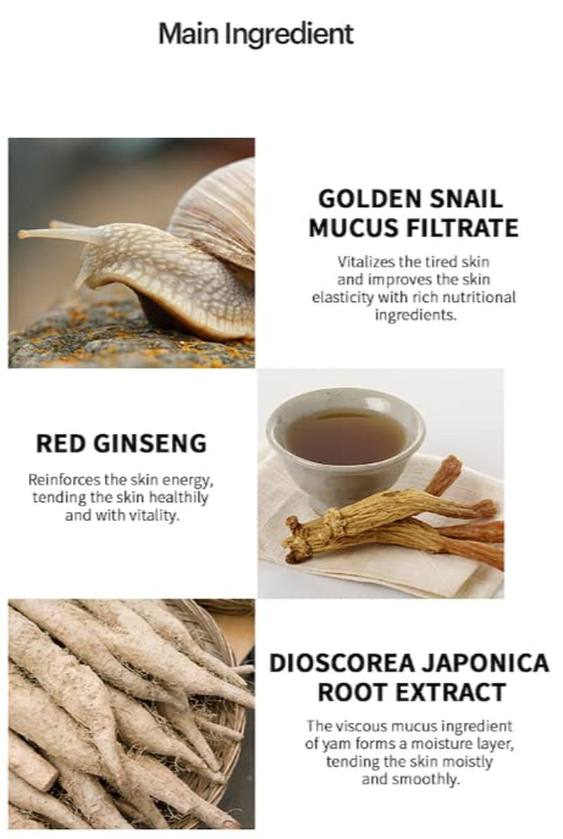Golden Snail Intensive Cleansing Foam Concentrated Moisture Booster Skin Care Made in Korea