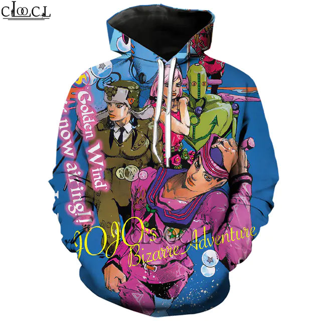 JoJo's Bizarre Adventure 3D Print Unisex Hoodie Tracksuit
