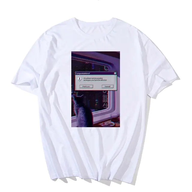 Anime Print T-Shirt for Men - Casual Summer Style