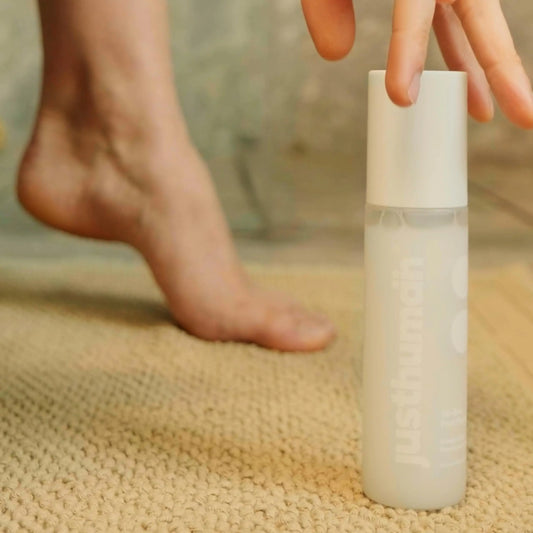 Justhuman 30 sec foot facial | Instant Foot Peeling Spray to Remove Dead Skin| Instant ExfoliationSoothing Hydration |Pedicure Dead Skin Exfoliator|Spa-like foot treatment|Non-ToxicClean Ingredients