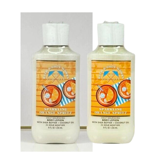 Bath & Body Works Body Lotion Pack of 2 8oz Each (Sparkling Orange Spritz)