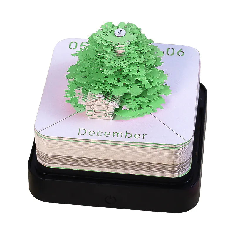 2024 Dragon Year 3D Paper Sculpture Desk Calendar