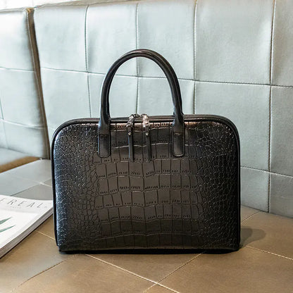 Stylish and Minimalist Leather Briefcase