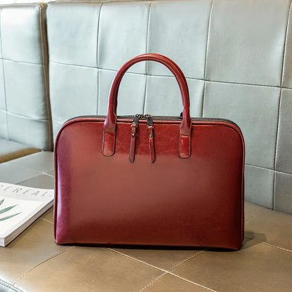 Stylish and Minimalist Leather Briefcase