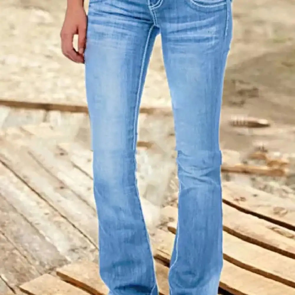 Low Waist Flare Jeans for Women