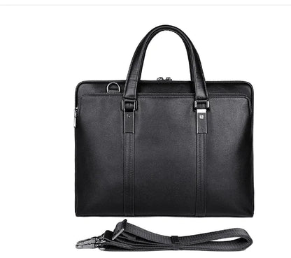 Gentleman Style Leather Business Briefcase Handbag