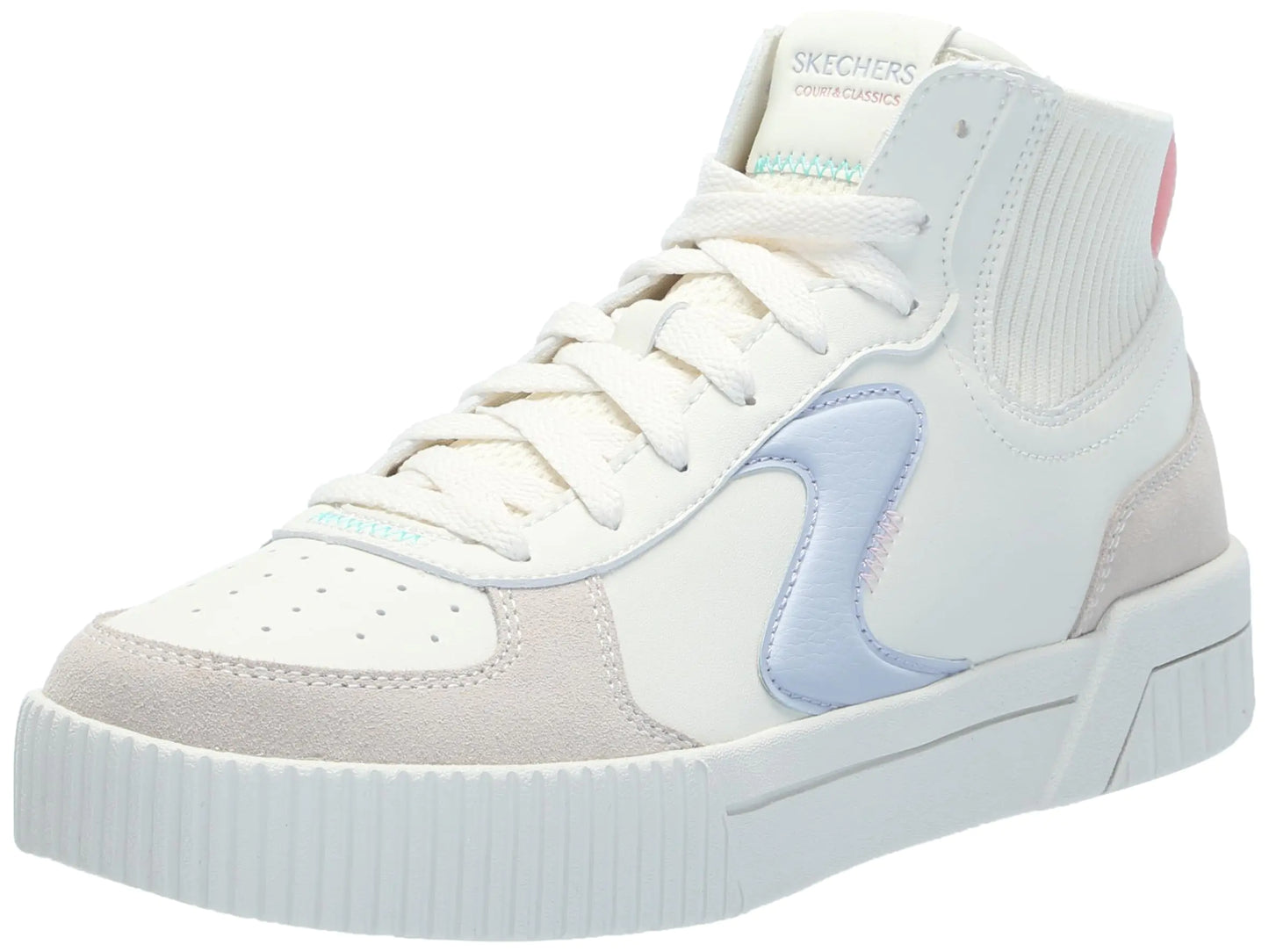 Skechers Womens Jade-Cruise Thru Sneaker Natural/Mulit 9.5