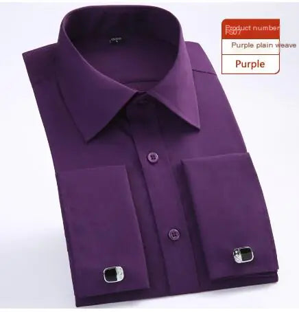 Classic French Business Dress Shirt for Men