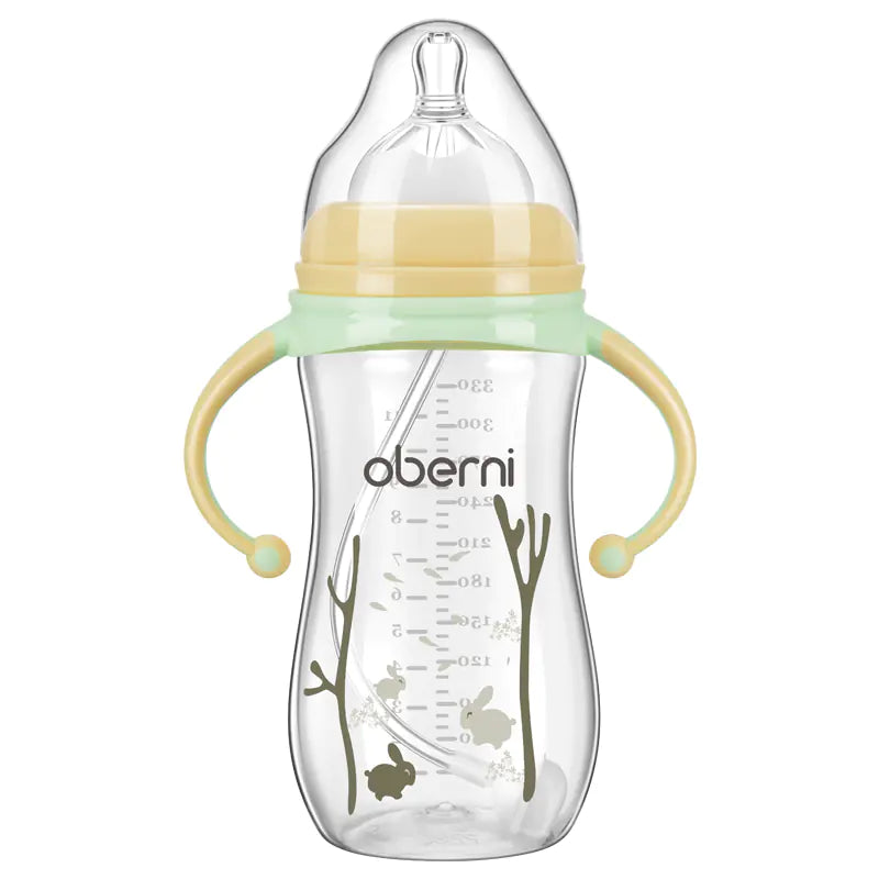 Childrens Wide Neck Bottle with Handle, Anti-Colic Design