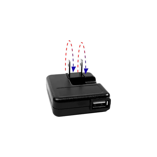 Flat USB Wall Charger 5W USB Charger 5V 1A 1000mASingle Port USB Retractable Portable Phone Charger for Most Cell Phones MP4 Players Digital Cameras PSP Kindle - Flat USB Wall Plug-1PCS