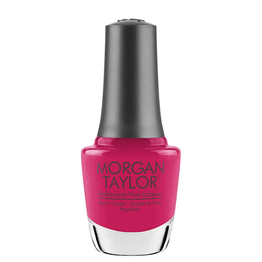Morgan Taylor Nail Lacquer (Tropical Punch) Bright Pink Professional Lacquer Vibrant Chip-Resistant Fast-Drying Long-Lasting High-Shine Perfect for Manicures & Pedicure 0.5 ounce.