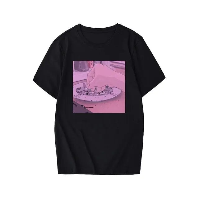 Anime Print T-Shirt for Men - Casual Summer Style
