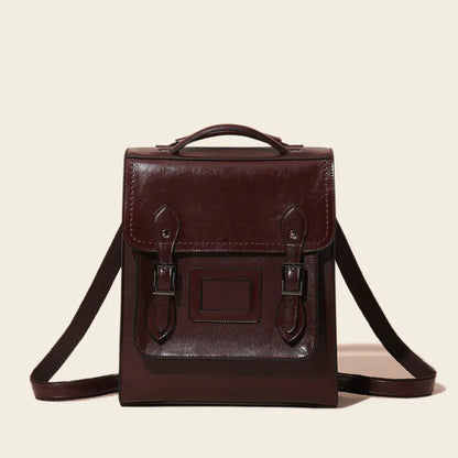Genuine Leather Women's Fashion Bag in Oil Wax Finish