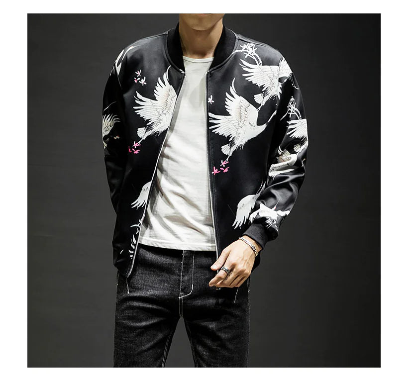Embroidered Baseball Jacket and Casual Jacket