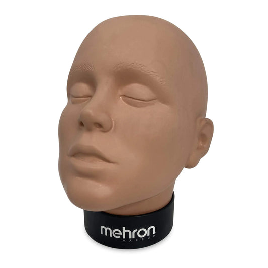 Mehron Makeup Practice Head |Makeup Practice Face| Mannequin Head for Makeup Practice Special FX & Face Painting for Students