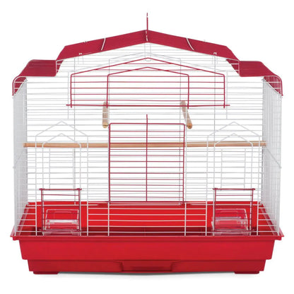 Prevue Pet Products SP50041 Barn Style Bird Cage Red/White