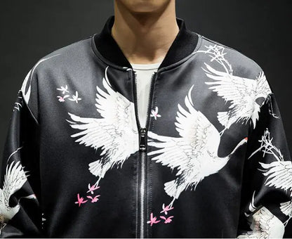 Embroidered Baseball Jacket and Casual Jacket