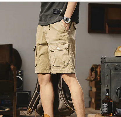 Men's Casual Cargo Shorts with Multiple Pockets