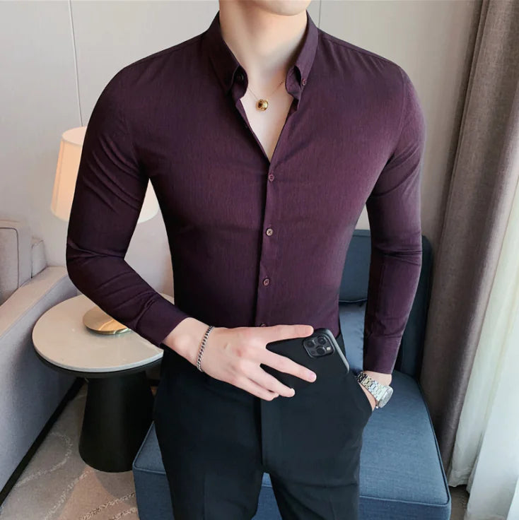 Men's Business Casual Shirt LC09 (Single Piece)
