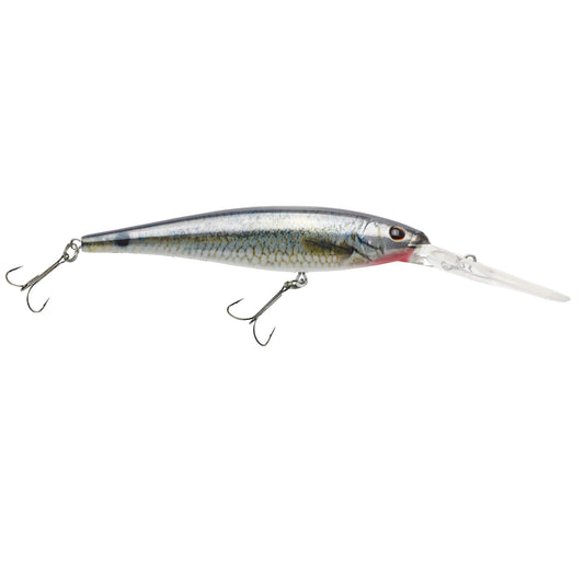 Berkley Flicker Minnow Fishing Lure HD Spottail Shiner 1/3 oz 3 1/2in | 9cm Crankbaits Realistic Minnow Profile Sharp Dive Curve Gets to Fish Quickly Equipped with Fusion19 Hook
