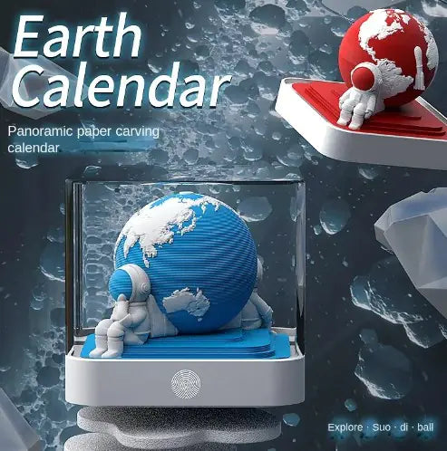 2024 Dragon Year 3D Paper Sculpture Desk Calendar