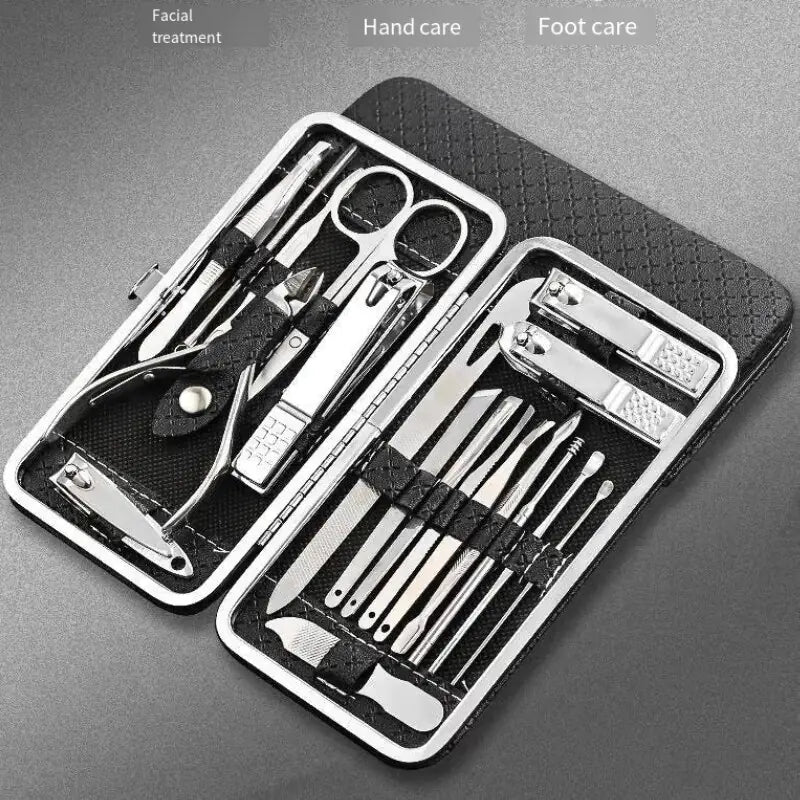 19-Piece Professional Manicure and Pedicure Tool Set