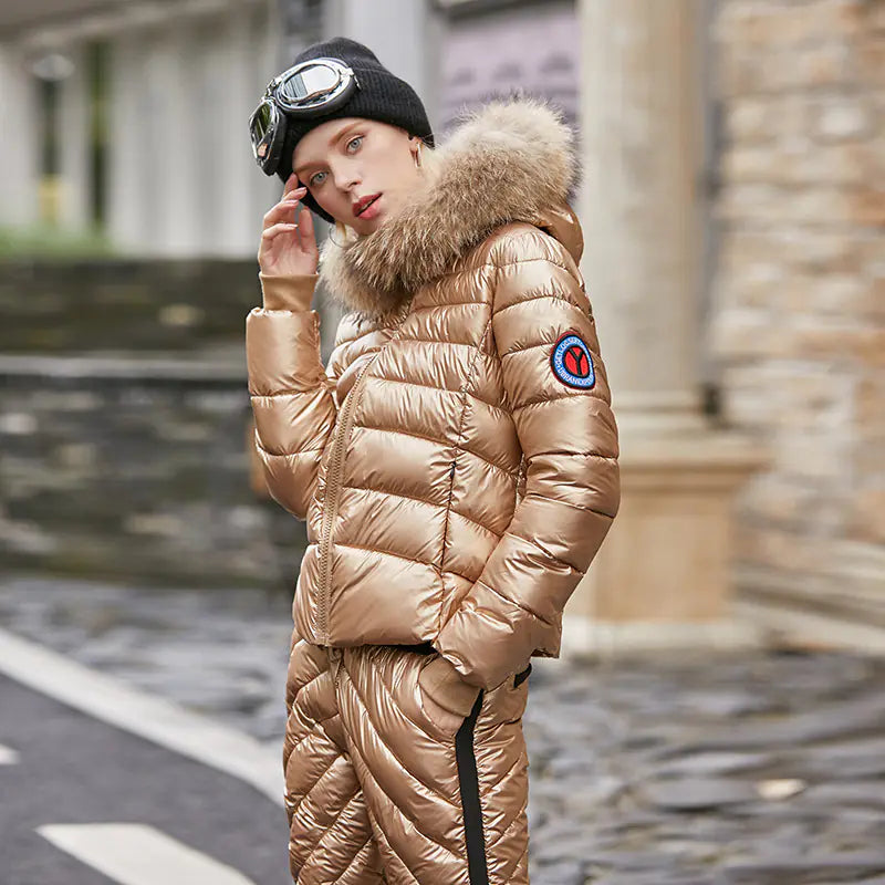 2019 New Women's Winter Padded Tracksuit Set