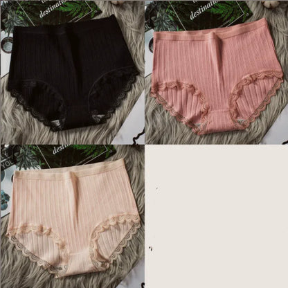 High Waist Breathable Cotton Underwear for Women