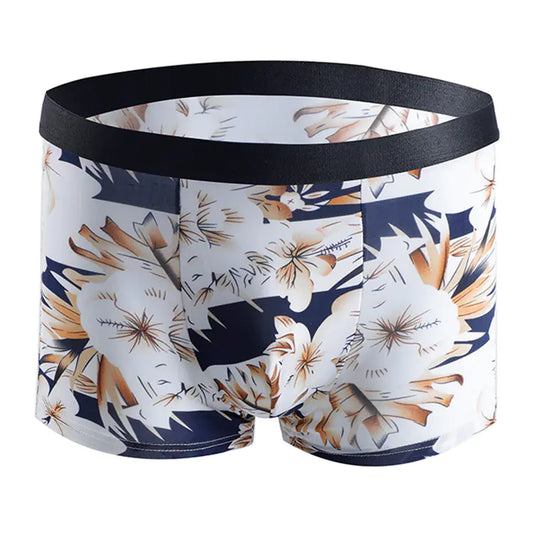Men's Breathable Boxer Shorts with Fashion Print