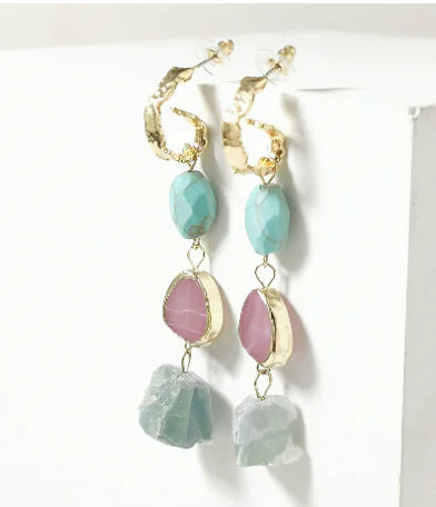 Fashion Long Stone Earrings for Women - Direct from Factory