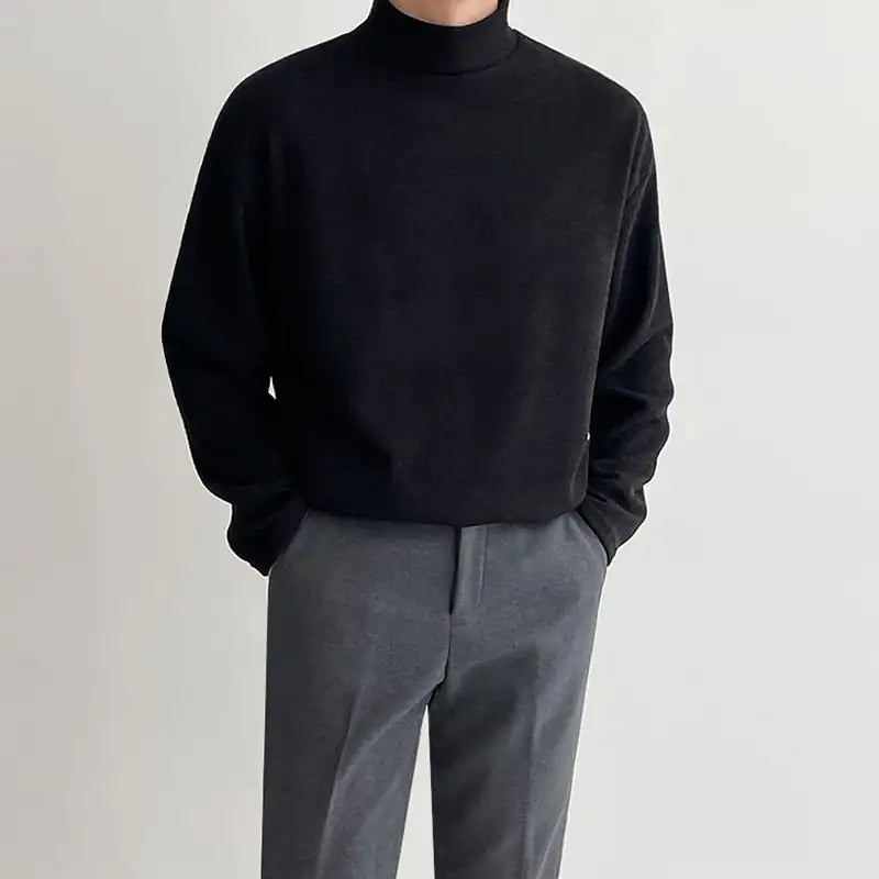 Thickened Versatile Cotton Solid T-Shirt for Men