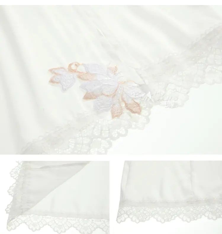 Lace Lingerie Nightwear Cami Dress with Side Split