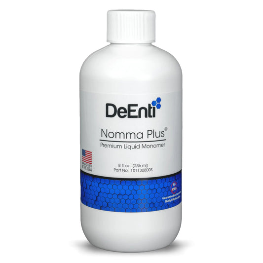 DeEnti Nomma Plus Professional Liquid Monomer EMA Nail Liquid for Acrylic Powder Non-Yellowing Monomer 8oz Bottle Professional Salon Quality Manicure and Pedicure Supplies