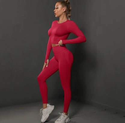 Knitted Yoga Pants Suit