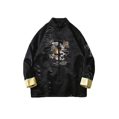 Embroidered Chinese Tang Shirt for Men - Kung Fu Jacket