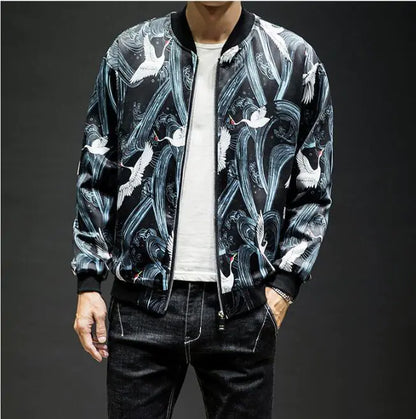 Embroidered Baseball Jacket and Casual Jacket