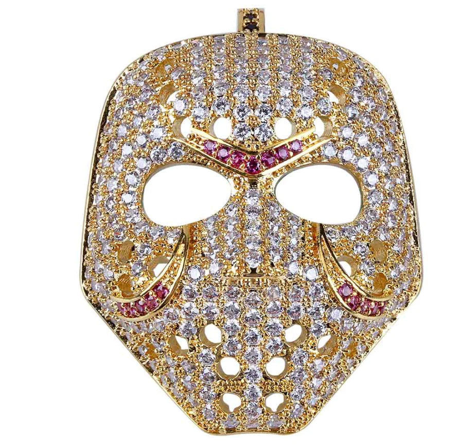 Mask Necklace, Hip-Hop Necklace, Masquerade Necklace