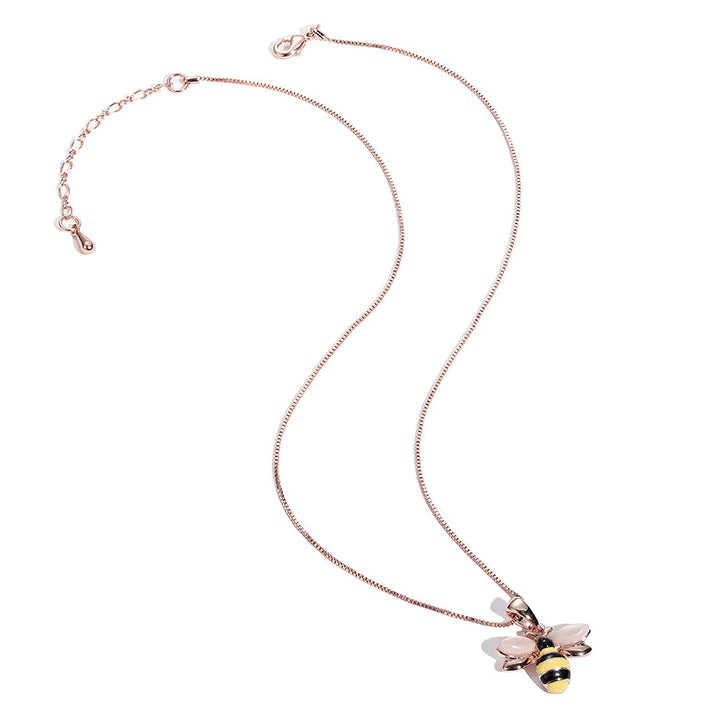 Bee Necklace, Collarbone Necklace, Bee Pendant