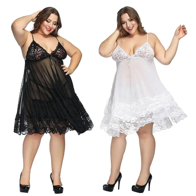 Plus Size Women's Sleep Dress and Lingerie Nightwear