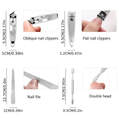 Convenient Manicure and Pedicure Set for Travel