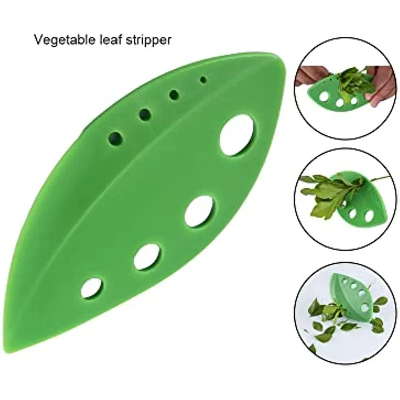 8-Hole Kitchen Herb Leaf Stripper for Easy Herb Prep