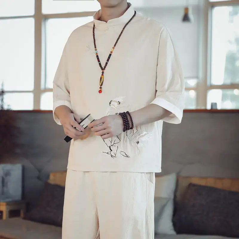 Men's Summer Chinese Style Suit