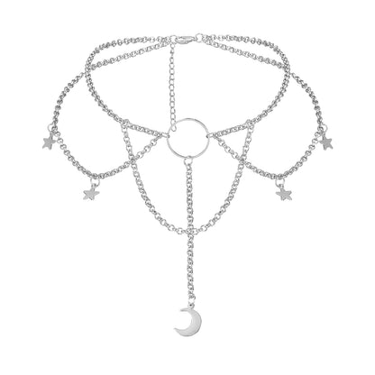 AOEDEJ Moon Choker Necklace Black Choker Necklace for Women Moon Choker Goth Necklaces for Women Black Necklace for Women (Style 2)