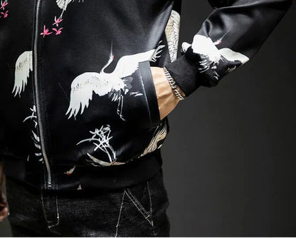 Embroidered Baseball Jacket and Casual Jacket