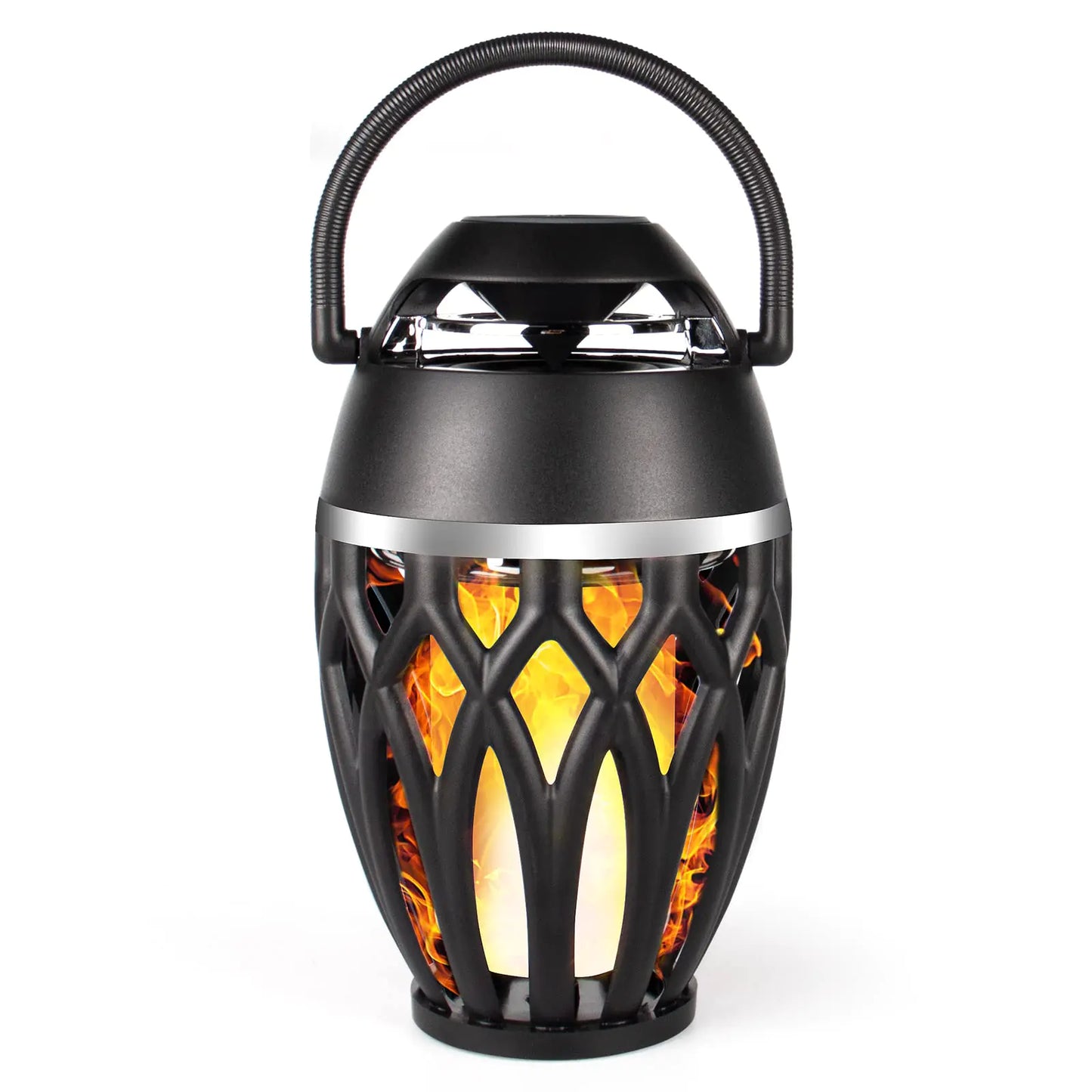 Vanten Outdoor Bluetooth Speakers Bluetooth 5.0 Led Flame Speaker IPX5 Waterproof Flame Torch Atmosphere Speaker Patio Speakers Gifts for Men Women Decorations for Party Garden Home
